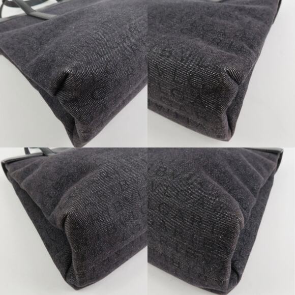 💎✨Beautiful✨💎Authentic BVLGARI Logo Mania Canvas Leather Tote Bag - Picture 8 of 14